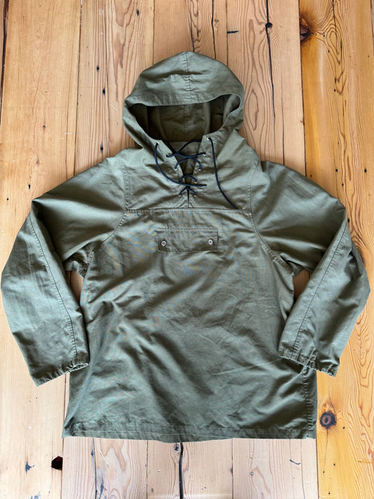 Vintage Military P/O Tie Front Hoodie