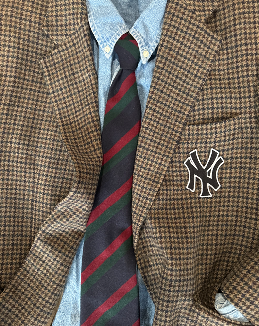 Vintage Wool Check NY Blazer